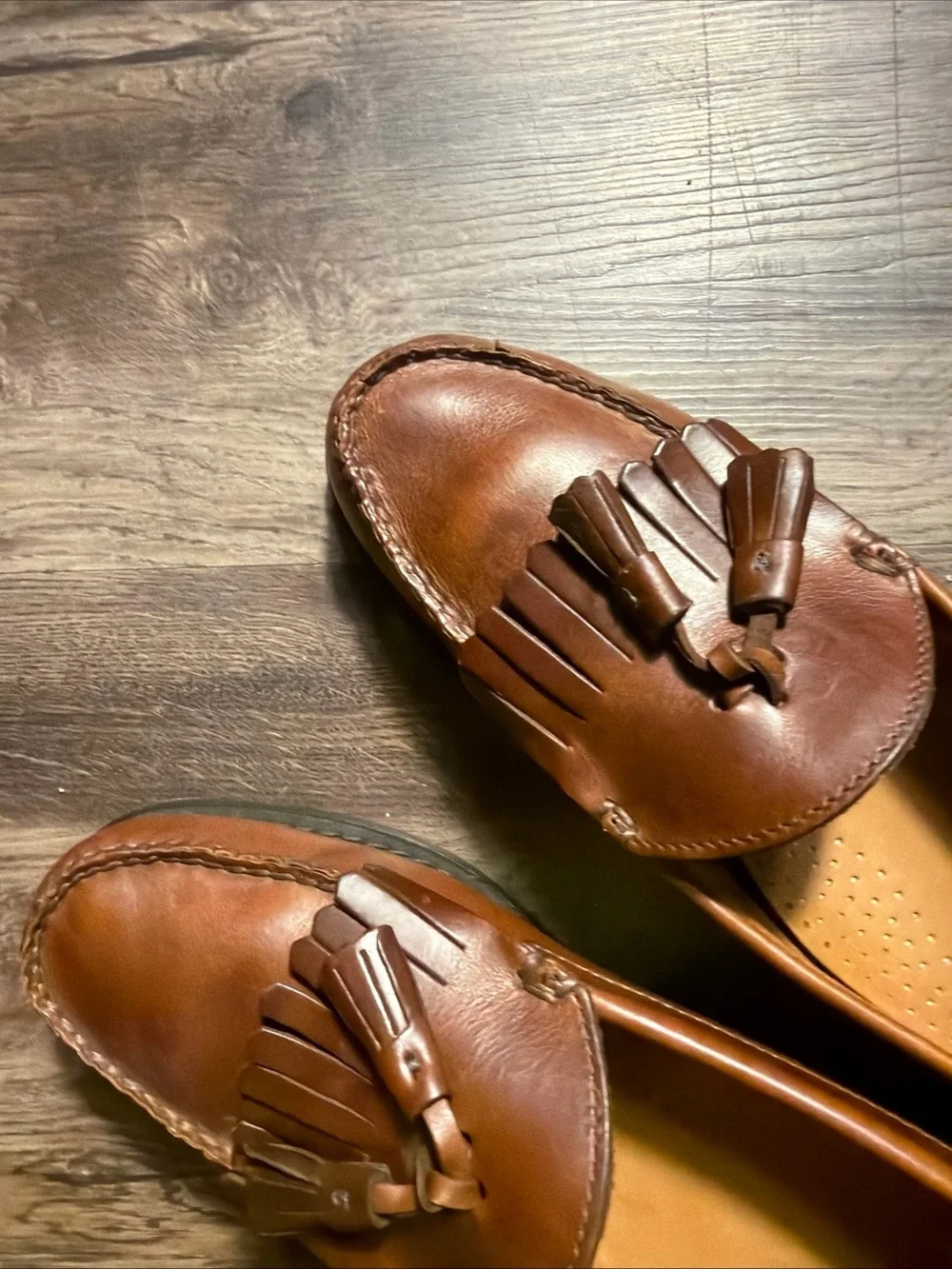Brooks Brothers Men’s Brown Leather Tassel Loafers 10D